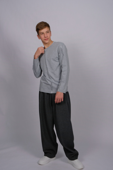 TMK 5002 Лонгслив (цвет: Серый меланж 164 см)