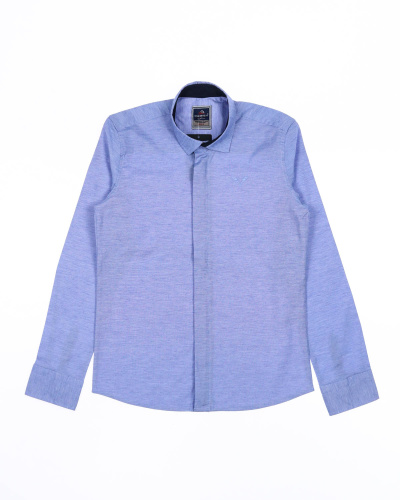 CEGISA 1644/1 Рубашка (молния) (цвет: Голубой меланж 152 см)